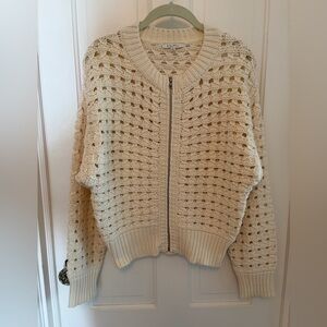 NWOT Z Supply Liam Sweater Jacket size S in sea salt